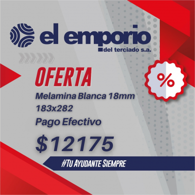 Melamina Blanca 18mm 183x282 Pago Efectivo $10324.png