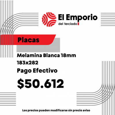 Melamina Blanca 18mm 183x282 Pago Efectivo $10324.png